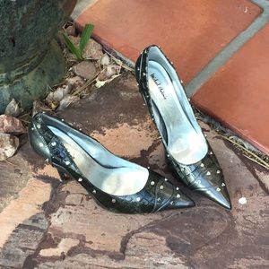 Michael Antonio Grey Patent Shoes